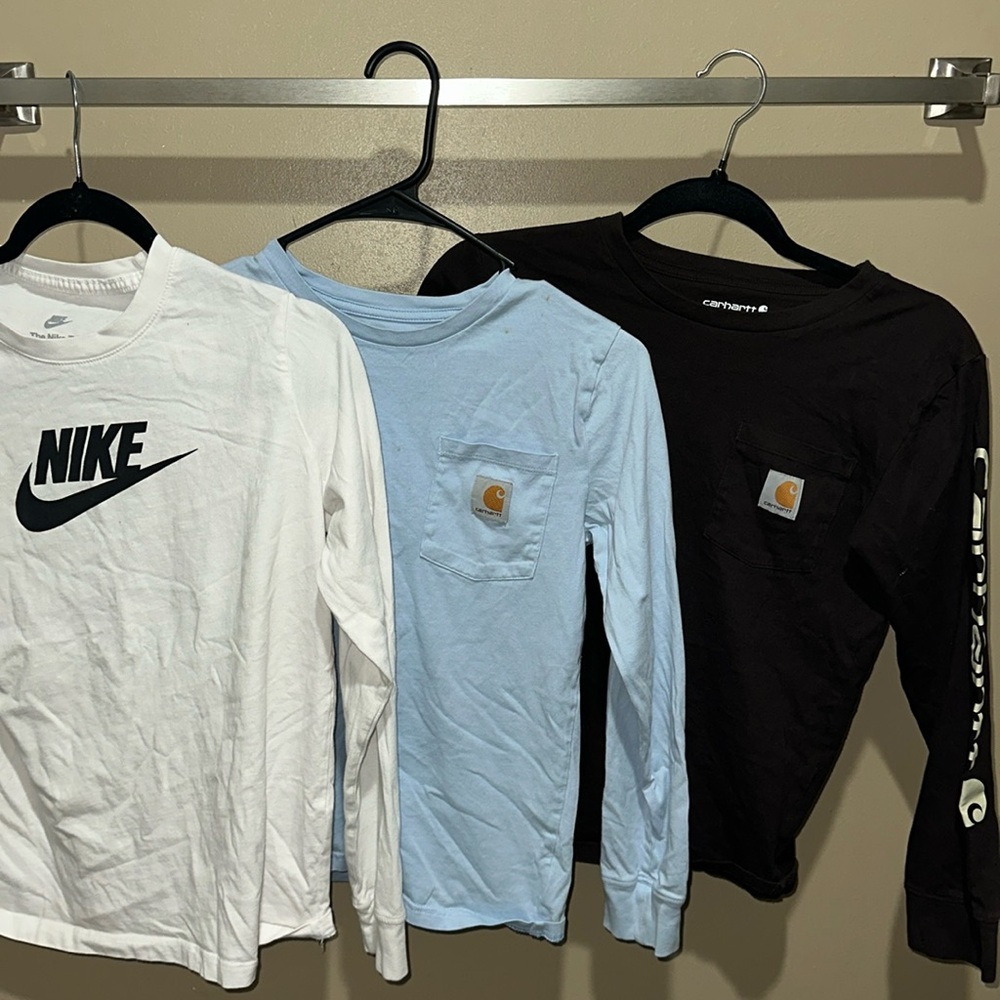 Kids 10/12 carhartt and  kids xl Nike shirt
